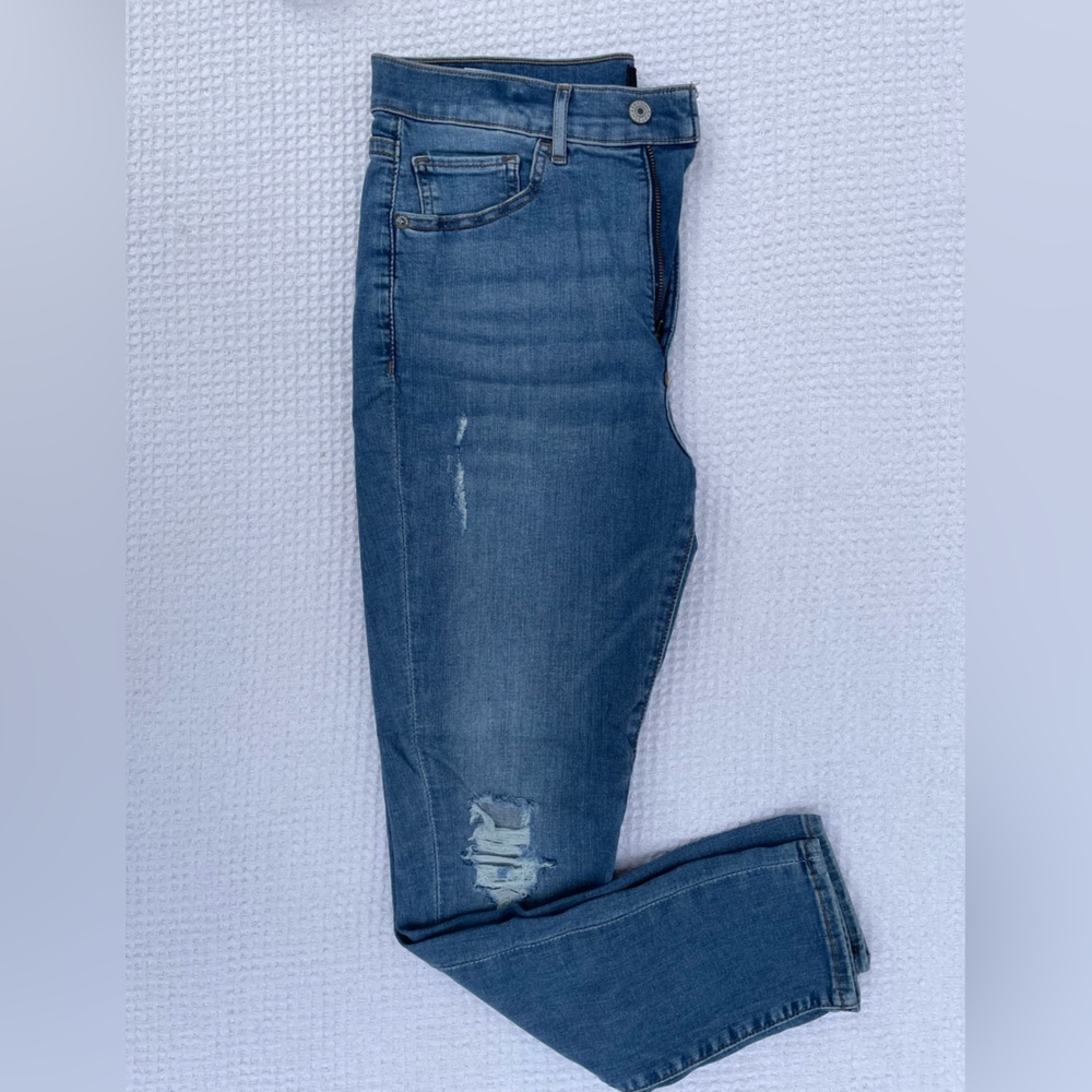 Express Women's Skinny Jeans - Blue - Picture 3 of 8